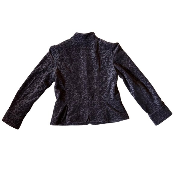 Ann Taylor Loft Velvet Blazer Plum Color Size 12 - Picture 11 of 11